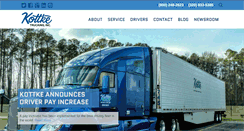 Desktop Screenshot of kottke-trucking.com